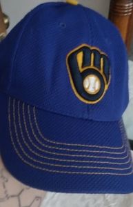 Brewer's blue baseball hat